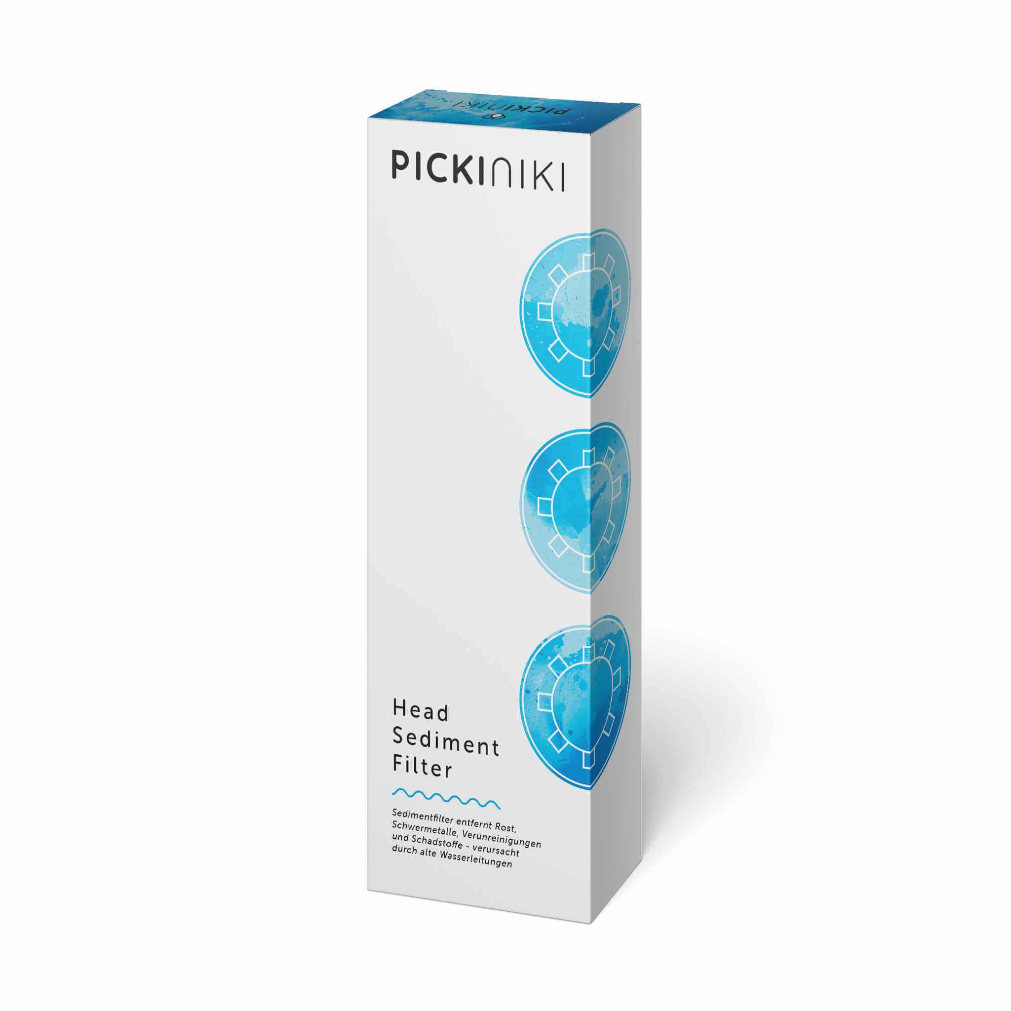 Picki Niki Head Sediment Filter – replacement shower filter cartridge removes rust, heavy metals, and impurities from water