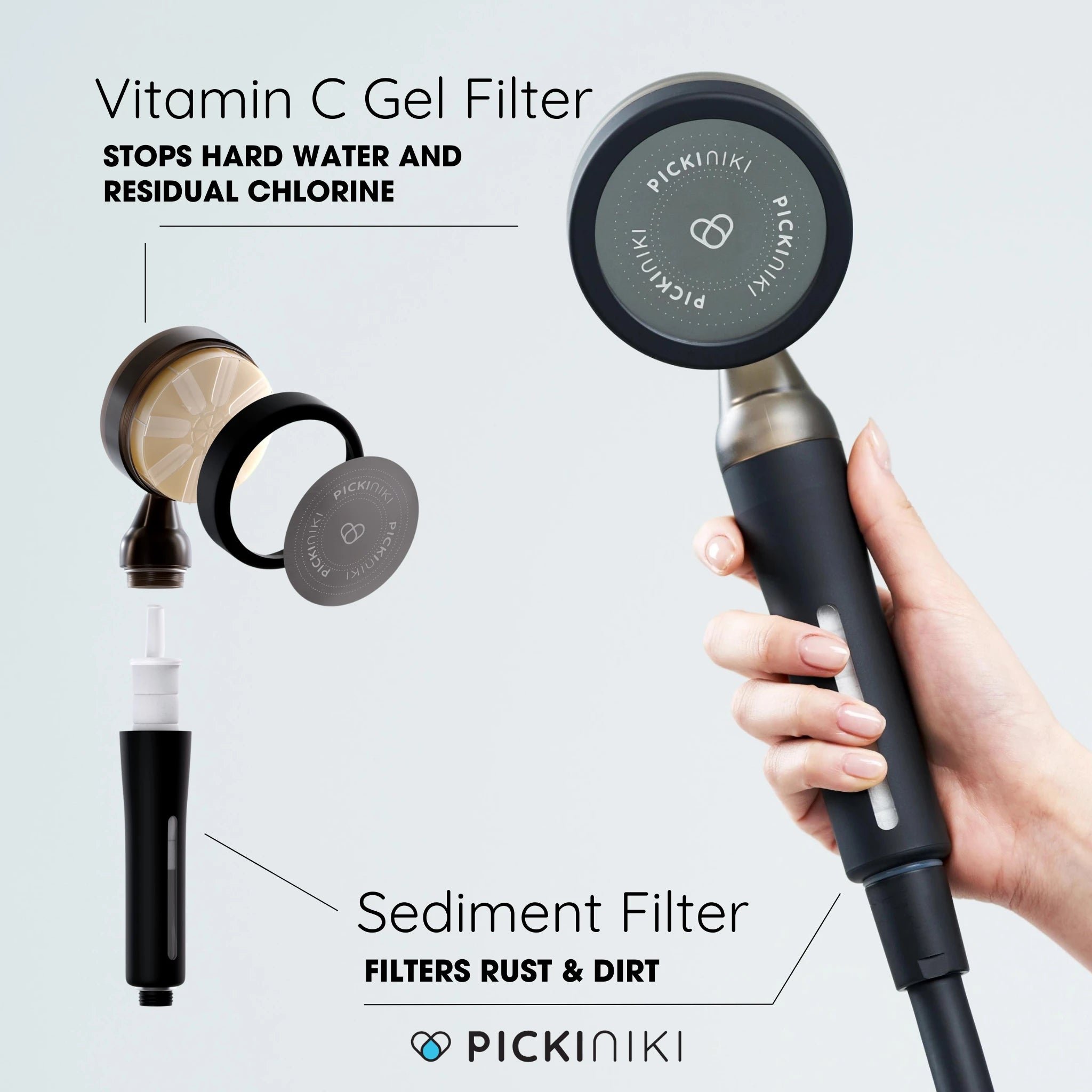 Filter-Duschkopf mit Vitamin C – für gesündere Haut und glänzendes Haar | PICKI NIKI
