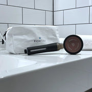 PICKI NIKI Travel Pouch with Filtered Shower Head packed inside