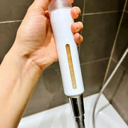 PICKI NIKI Sediment Handle Filter installed on shower